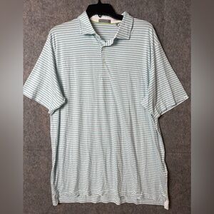 Tasc Performance Men's XL Brookline Striped Cloud Polo Shirt New